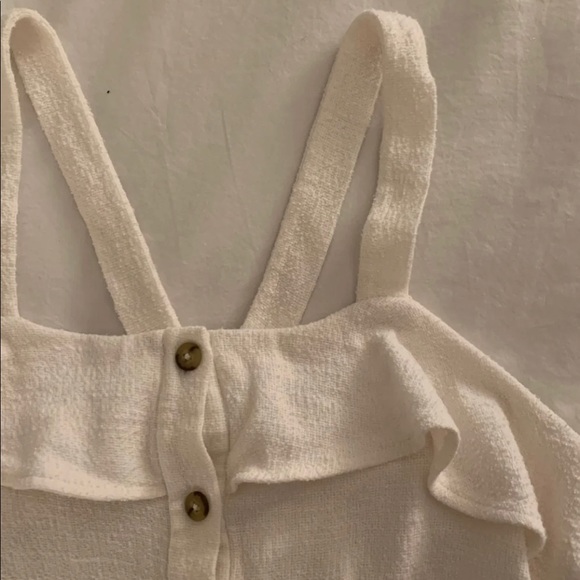 Madewell Tops - Madewell Cropped Tie Front Tank//Large